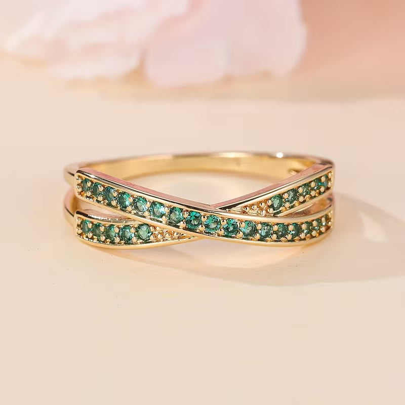 Emerald Flow Ring | Gold