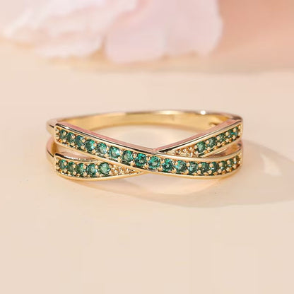Emerald Flow Ring | Gold