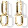 Link Drop Hoops | Gold