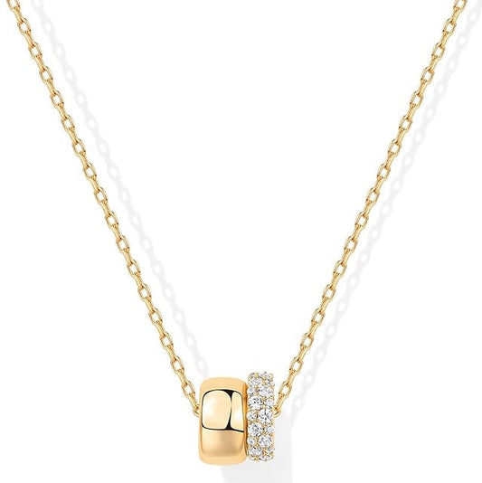 Lumi Duo Necklace | Gold