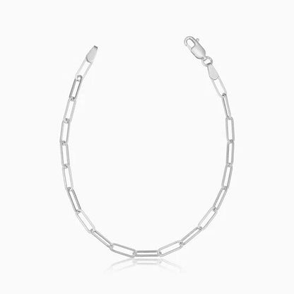 Venice Link Bracelet | White Gold