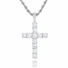 Cross necklace | White Gold