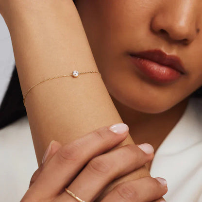 Cléa Stone Bracelet | White Gold