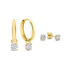 Larmes de Lune Stone Earrings Set | Gold