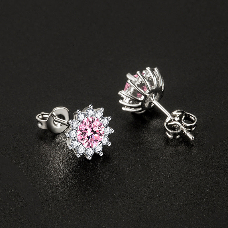 Sunlit Muse Earrings Pink | White Gold VIP