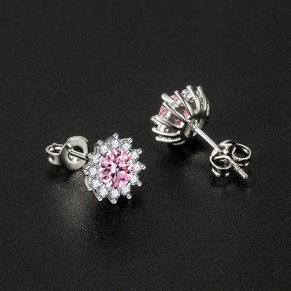 Sunlit Muse Earrings Pink | White Gold VIP