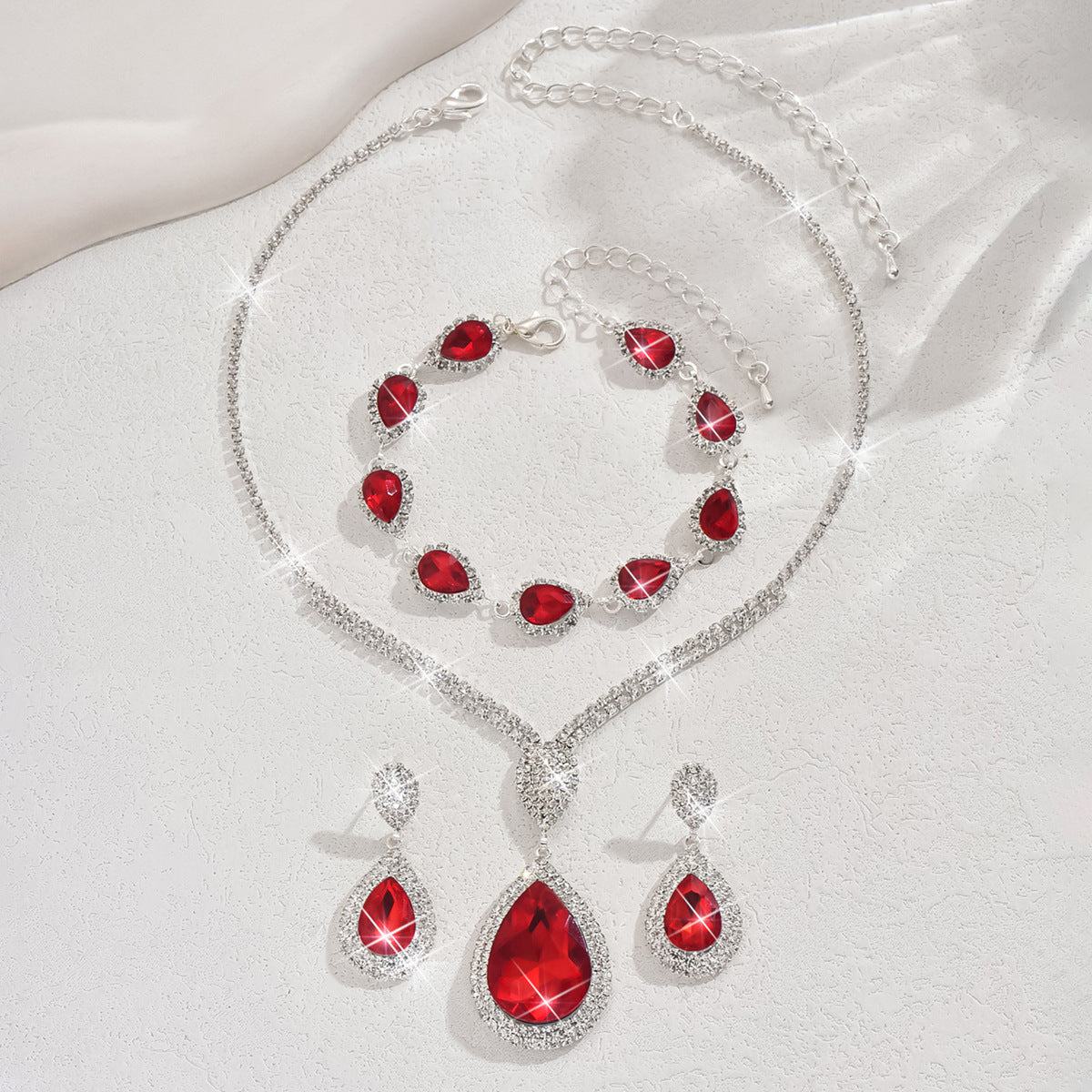 Thalira Bloodwynne Jewelry Set | White Gold