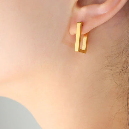 Terrafin Geometrica Earrings | Gold VIP