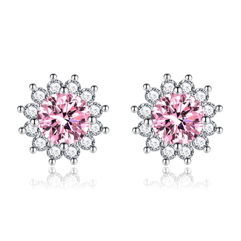 Sunlit Muse Earrings Pink | White Gold VIP
