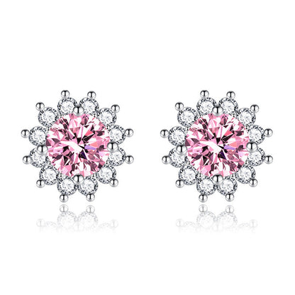Sunlit Muse Earrings Pink | White Gold VIP