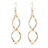 Spiral Dangle Earrings | Gold