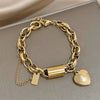 Heartened Chunky Bracelet | Gold