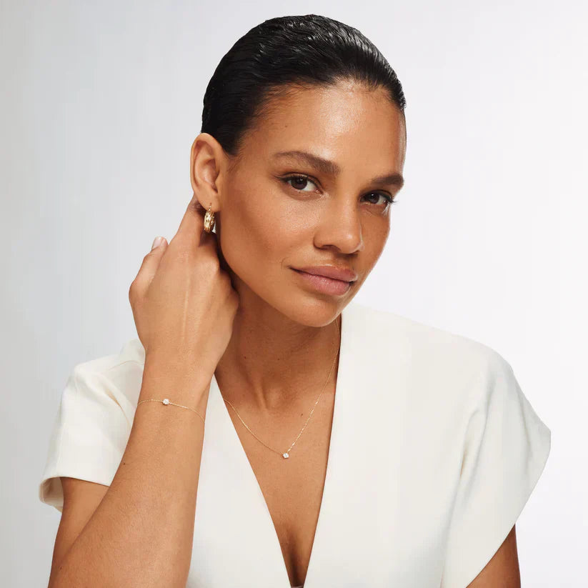 Cléa Stone Bracelet | White Gold