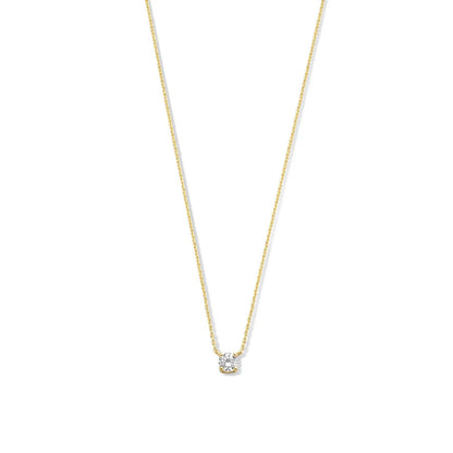Cléa Stone Necklace | White Gold