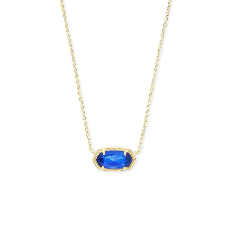 Classic Oval Sapphire Necklace | Gold